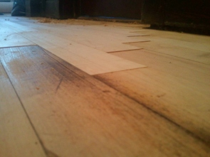 Floor Patch (before)